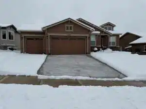Heated Stamped Concrete Driveways