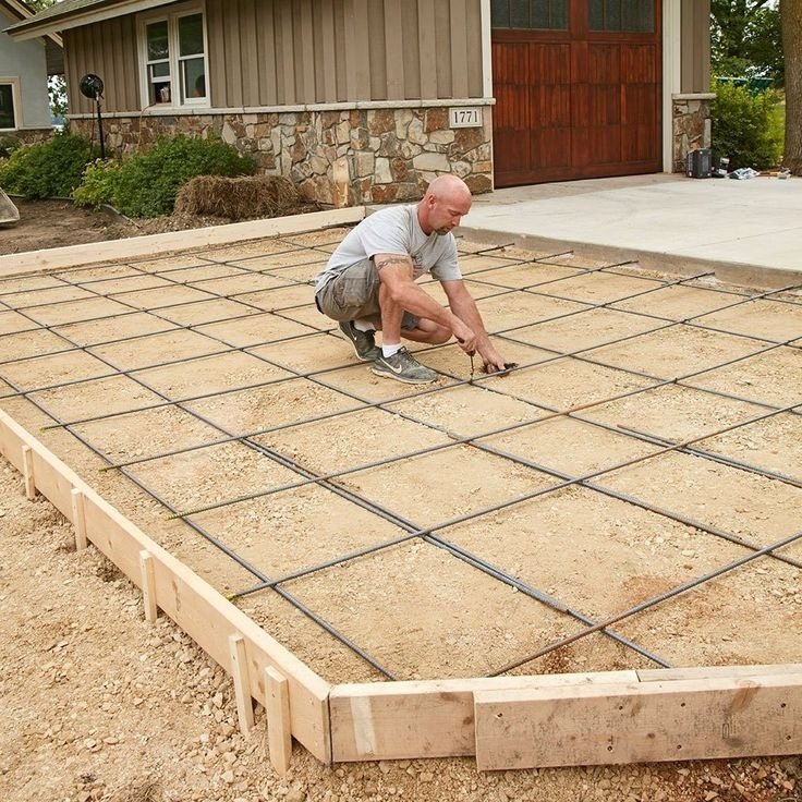 Fargo concrete driveway cost - concrete pour in progress